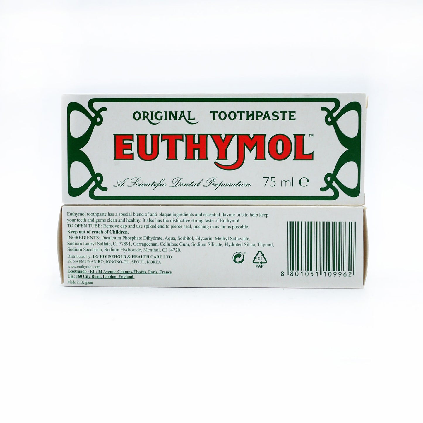PÂTE DENTIFRICE EUTHYMOL ORIGINALE 75ml