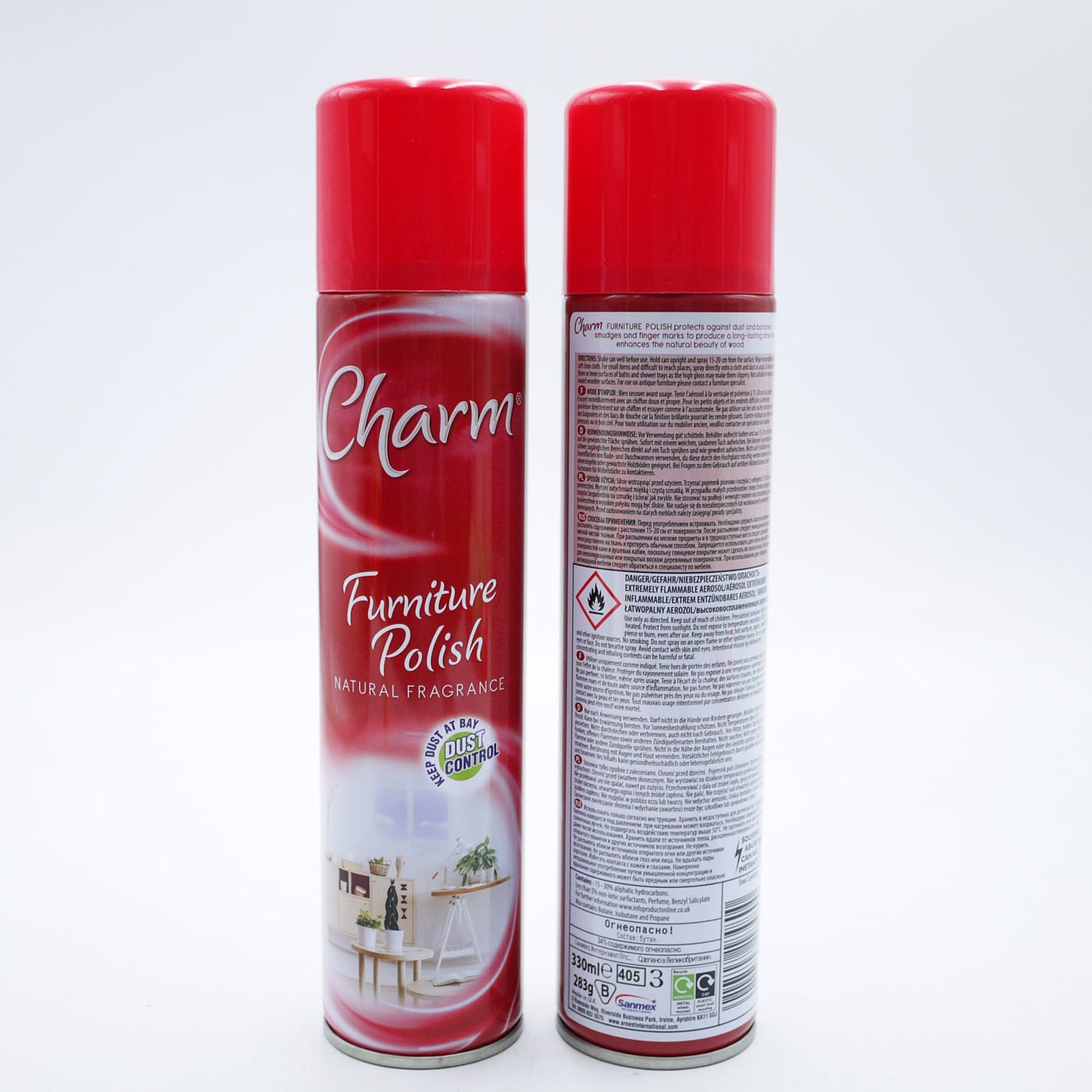 HUILE NATURELLE POUR MEUBLES CHARM 10% SUPPLÉMENTAIRE 330ML
