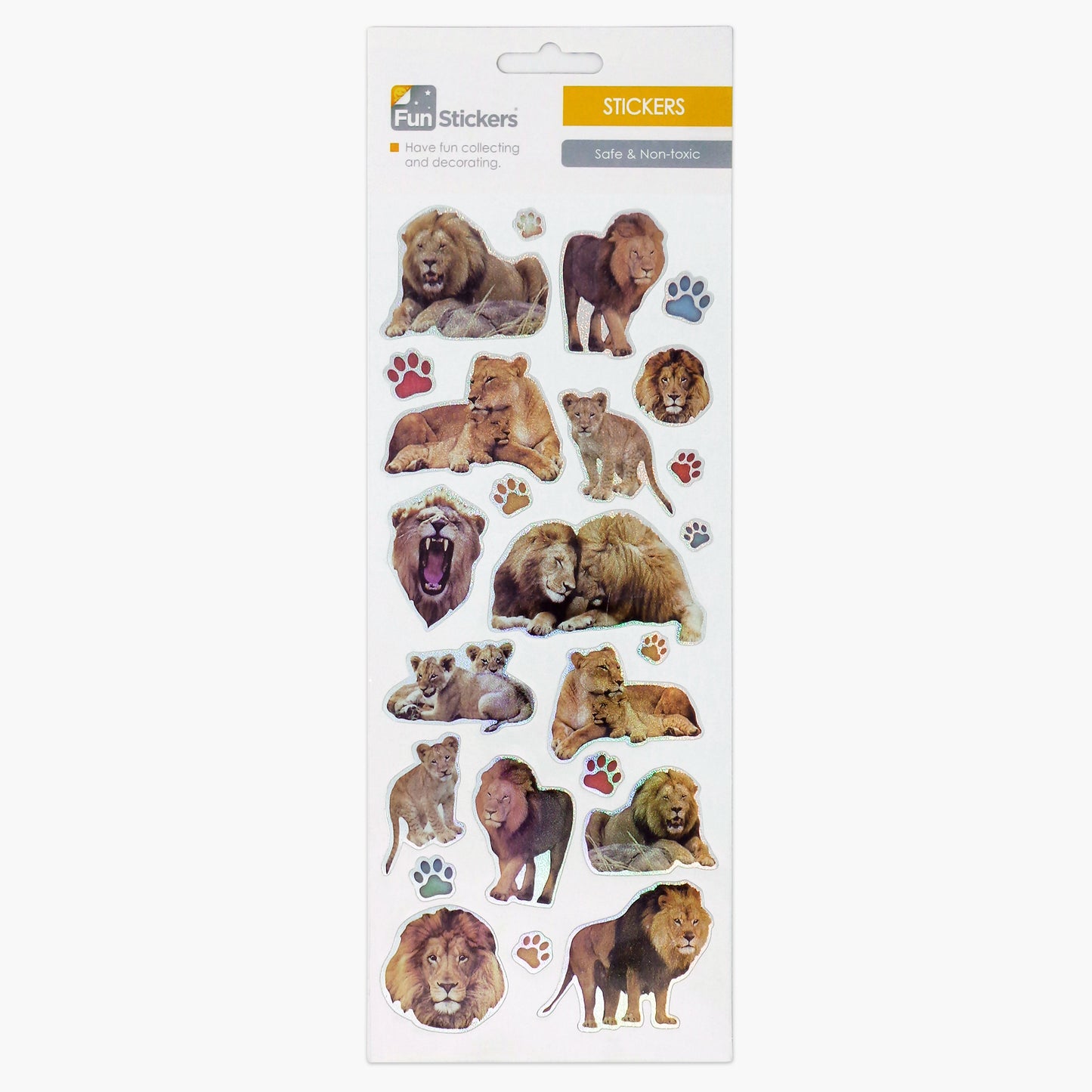 Autocollants amusants Animaux, Faune, Animaux de safari, Lions, Empreintes de pattes
