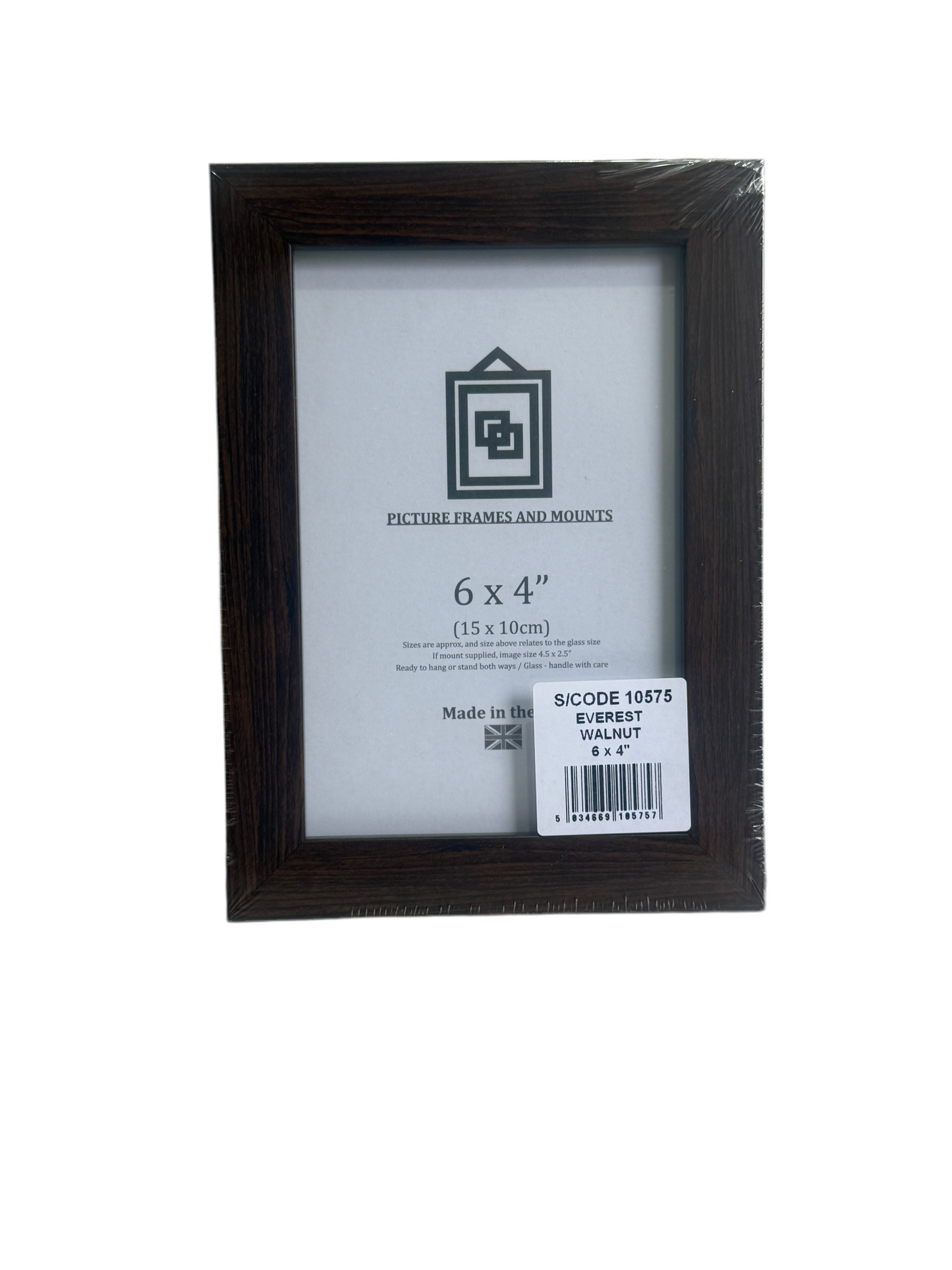 EVEREST WALNUT 6x4” (15x10cm) PICTURE FRAME