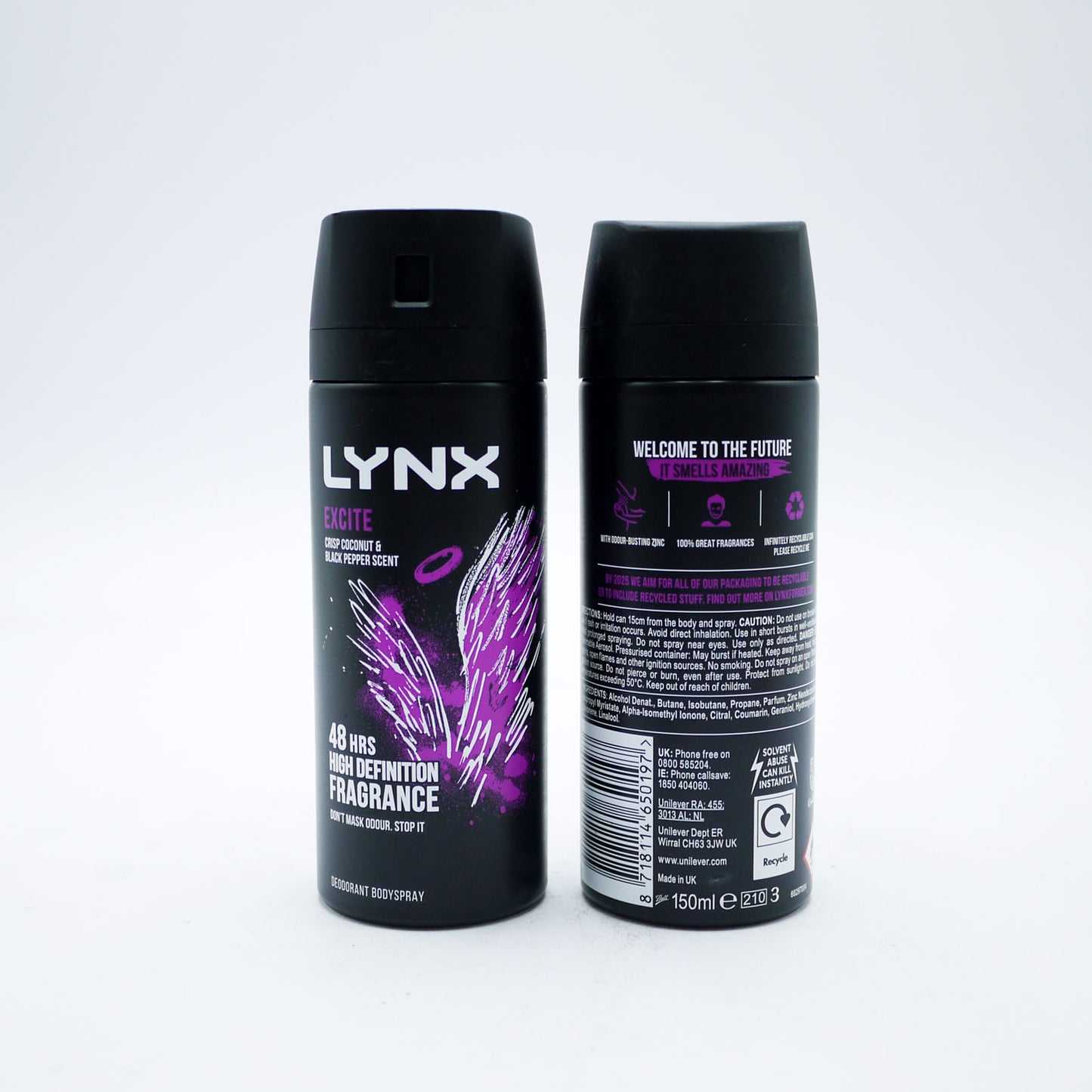 LYNX DÉODORANT PARFUMÉ EXCITE (C) 150ml