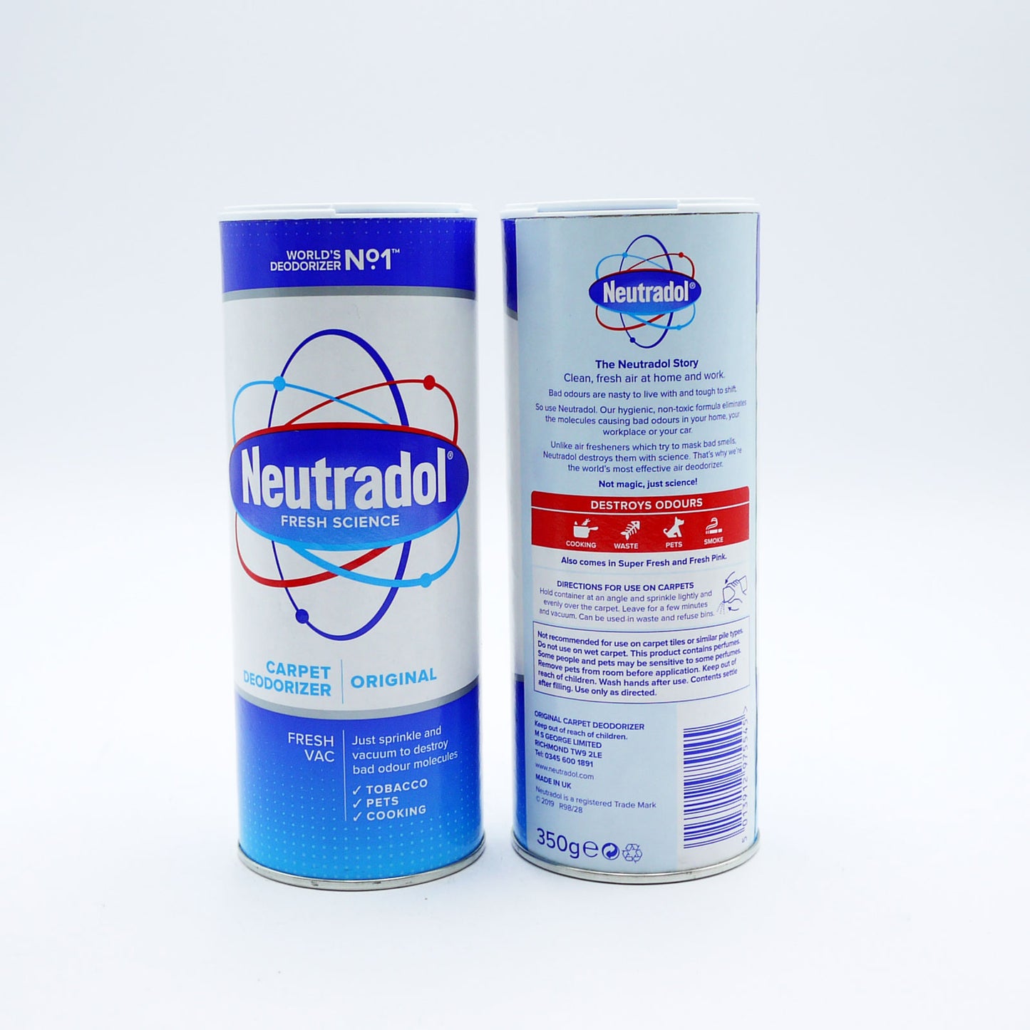 DÉODORISANT MOQUETTE NEUTRADOL ORIGINAL 350G