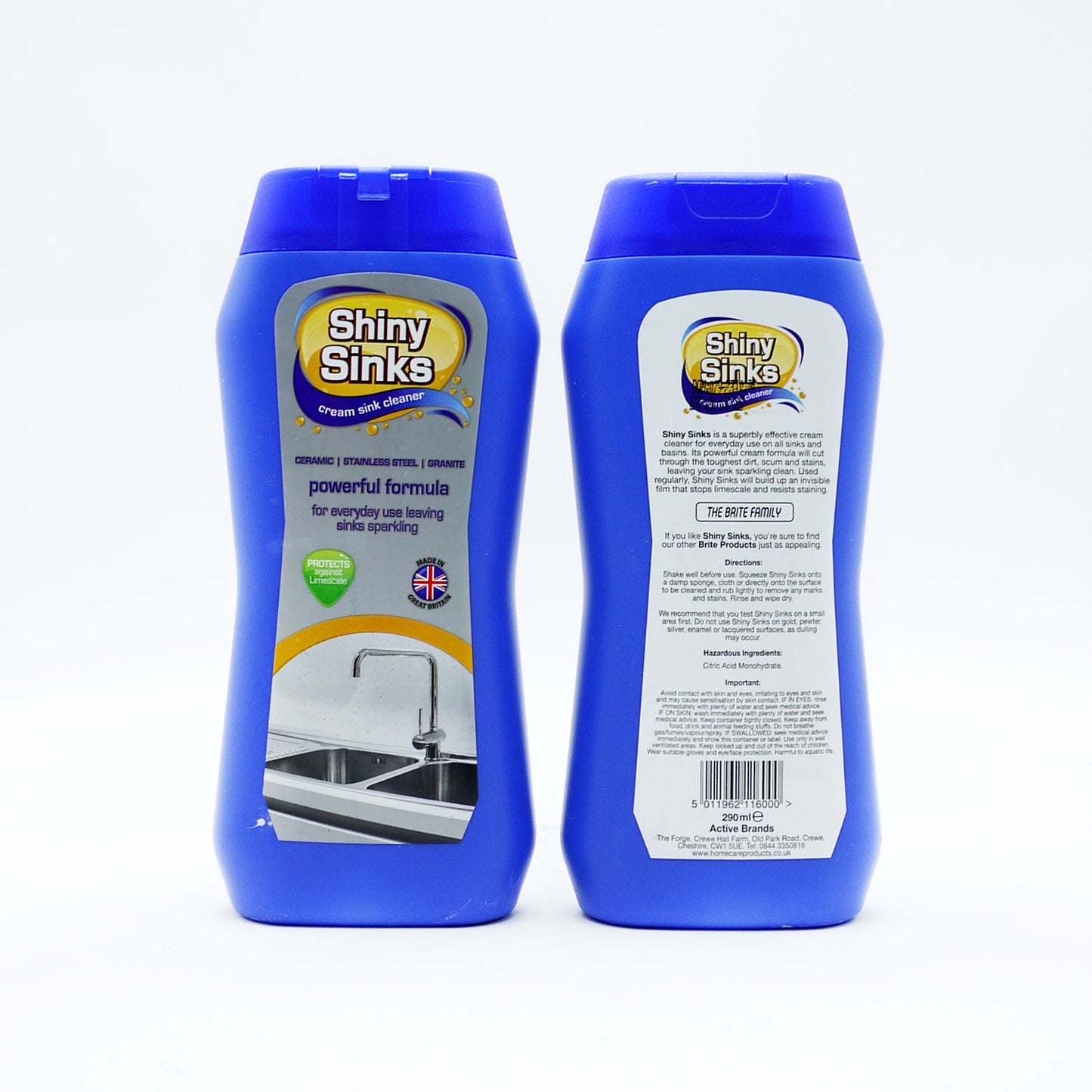 CRÈME D'ENTRETIEN MÉNAGER POUR ÉVIERS BRILLANTS 290ML