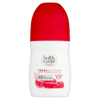 Soft & Gentle Déodorant 48h Fleur Fraîche Rose Sauvage & Vanille 50ml