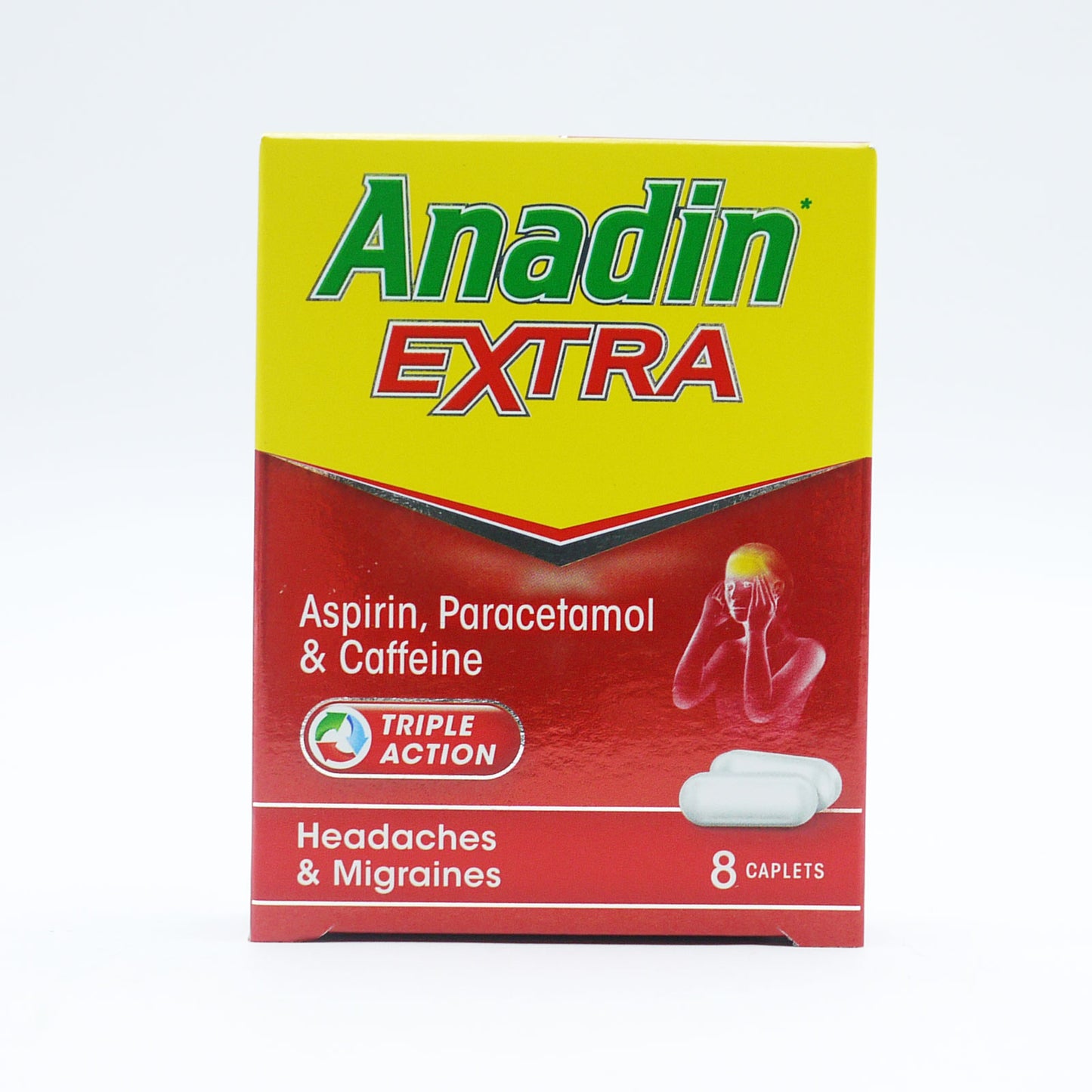 Anadin Extra Aspirin, Paracetamol, & Caffeine Caplets, 8s
