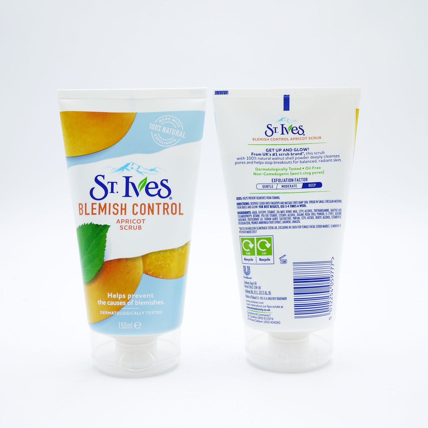 GOMMAGE VISAGE ANTI-IMPERFECTIONS À L'ABRICOT ST IVES 150ml