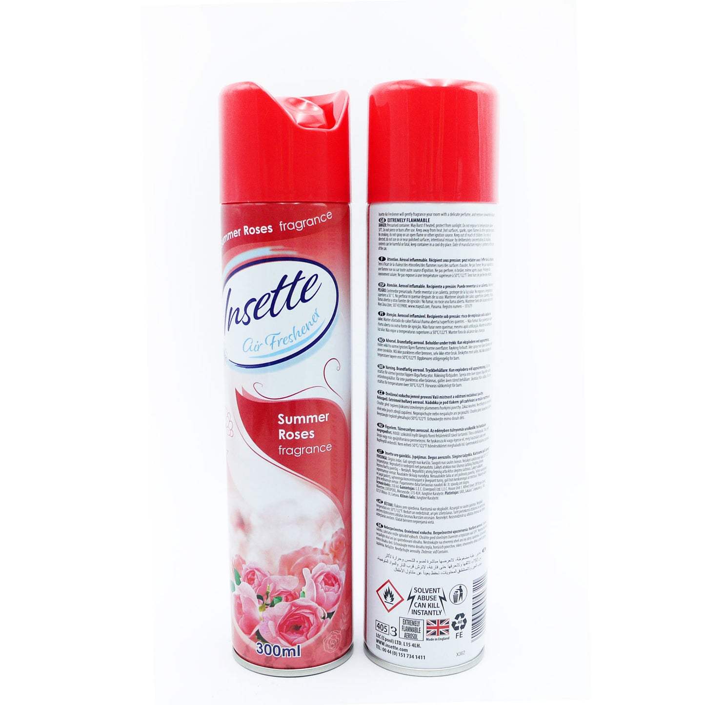 INSETTE 2-EN-1 A/F ROSE/ÉTÉ 300ML