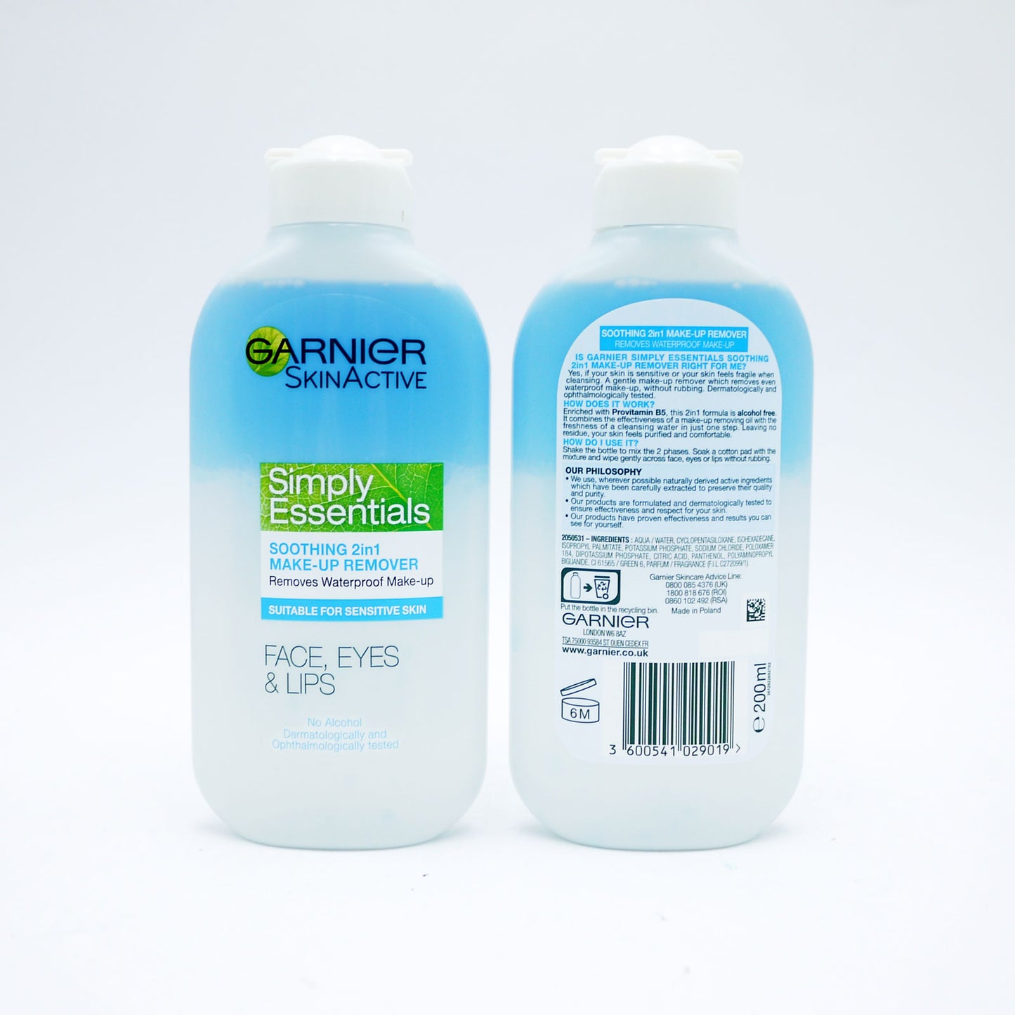 GARNIER SOIN IDÉAL 2 EN 1 DÉMAQUILLANT 200ML