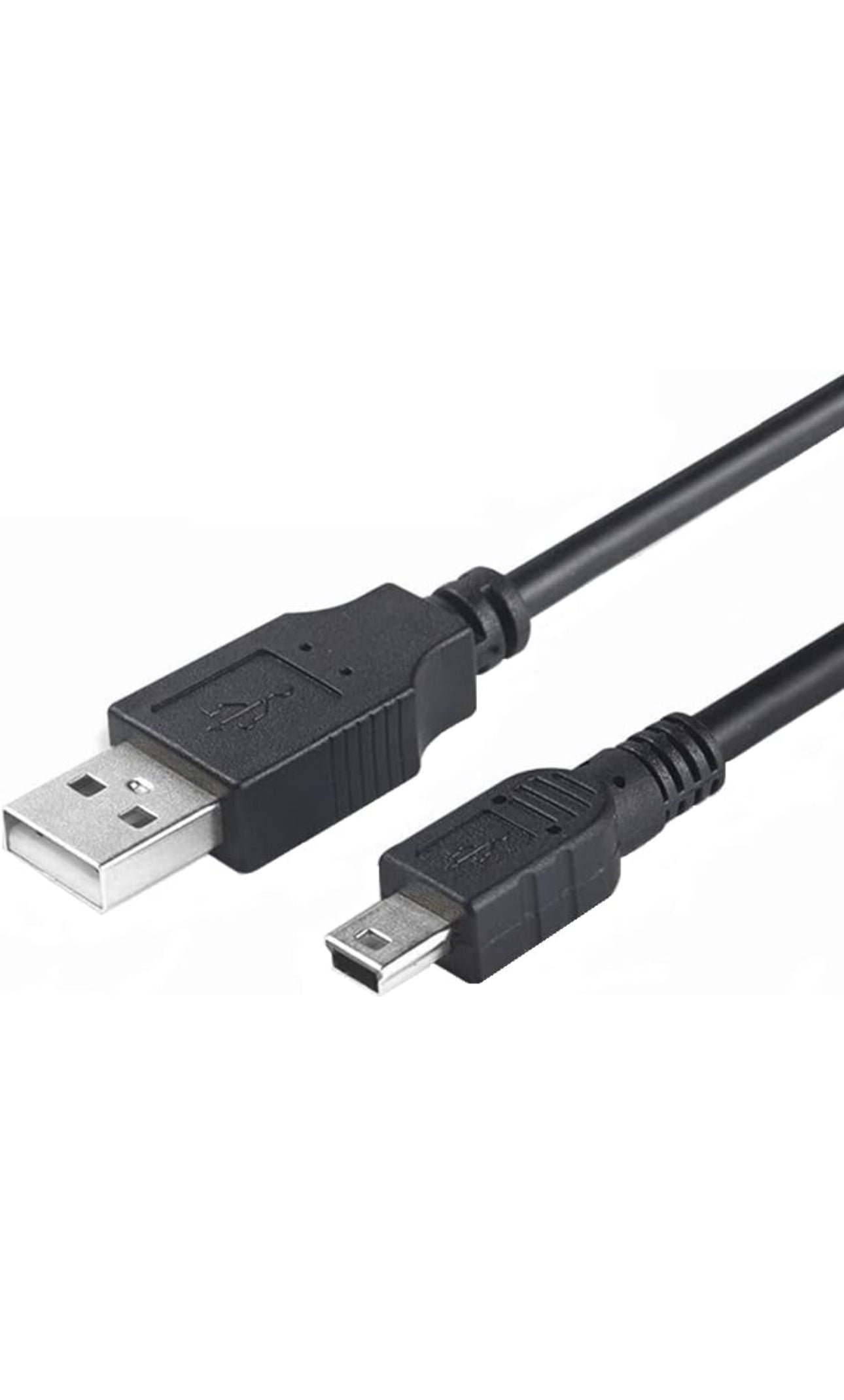 USB Data Sync & Photo Image Transfer Cable by Keple, Lead for Panasonic Lumix DMC-TZ Series: DMC-TZ20 / DMC-TZ22 / DMC-TZ3 / DMC-TZ35 / DMC-TZ37 | USB 2.0 A Male To Mini B 8-pin Flat Male | 1.5m