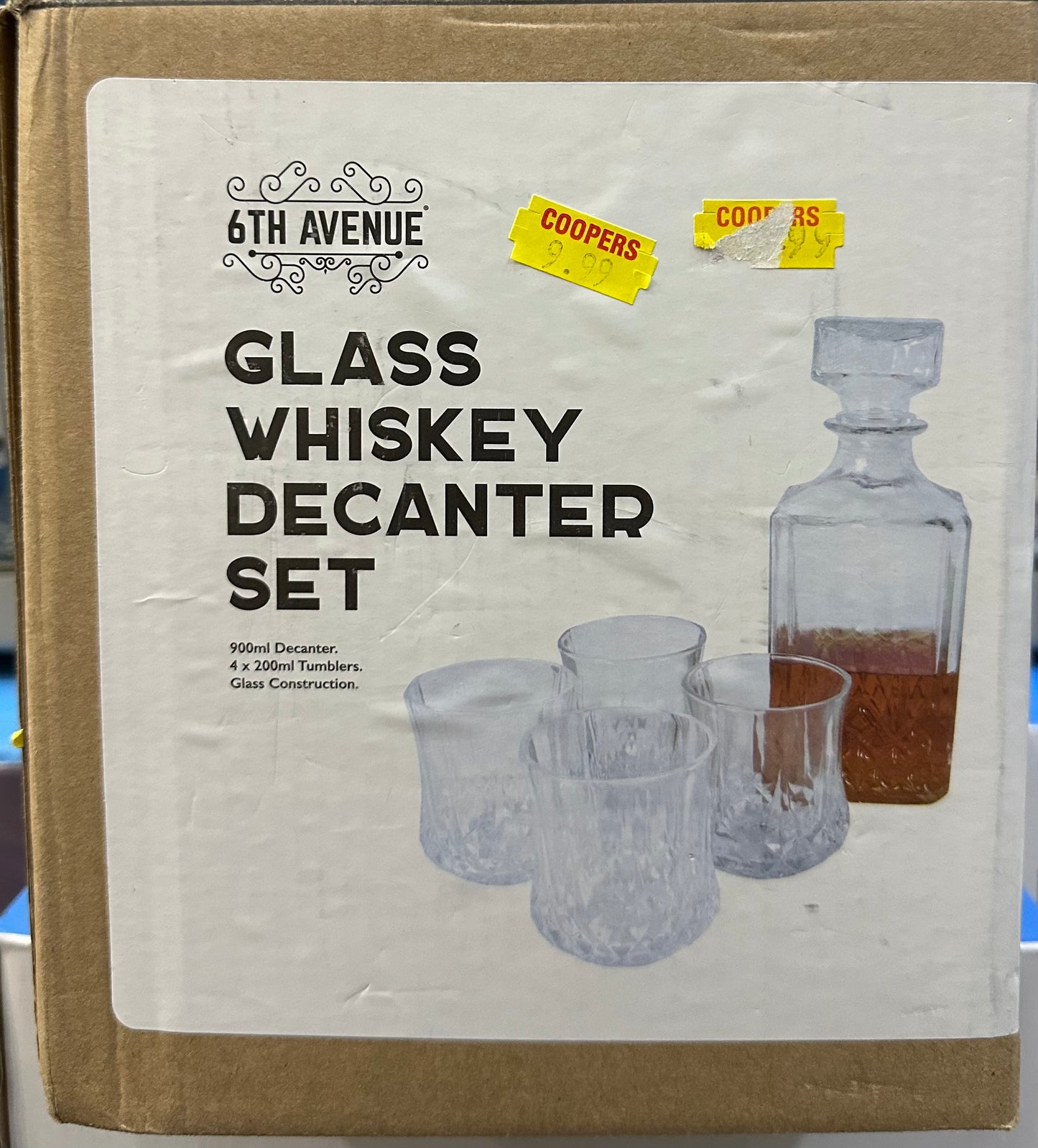 ENSEMBLE CARAFE À WHISKY EN VERRE