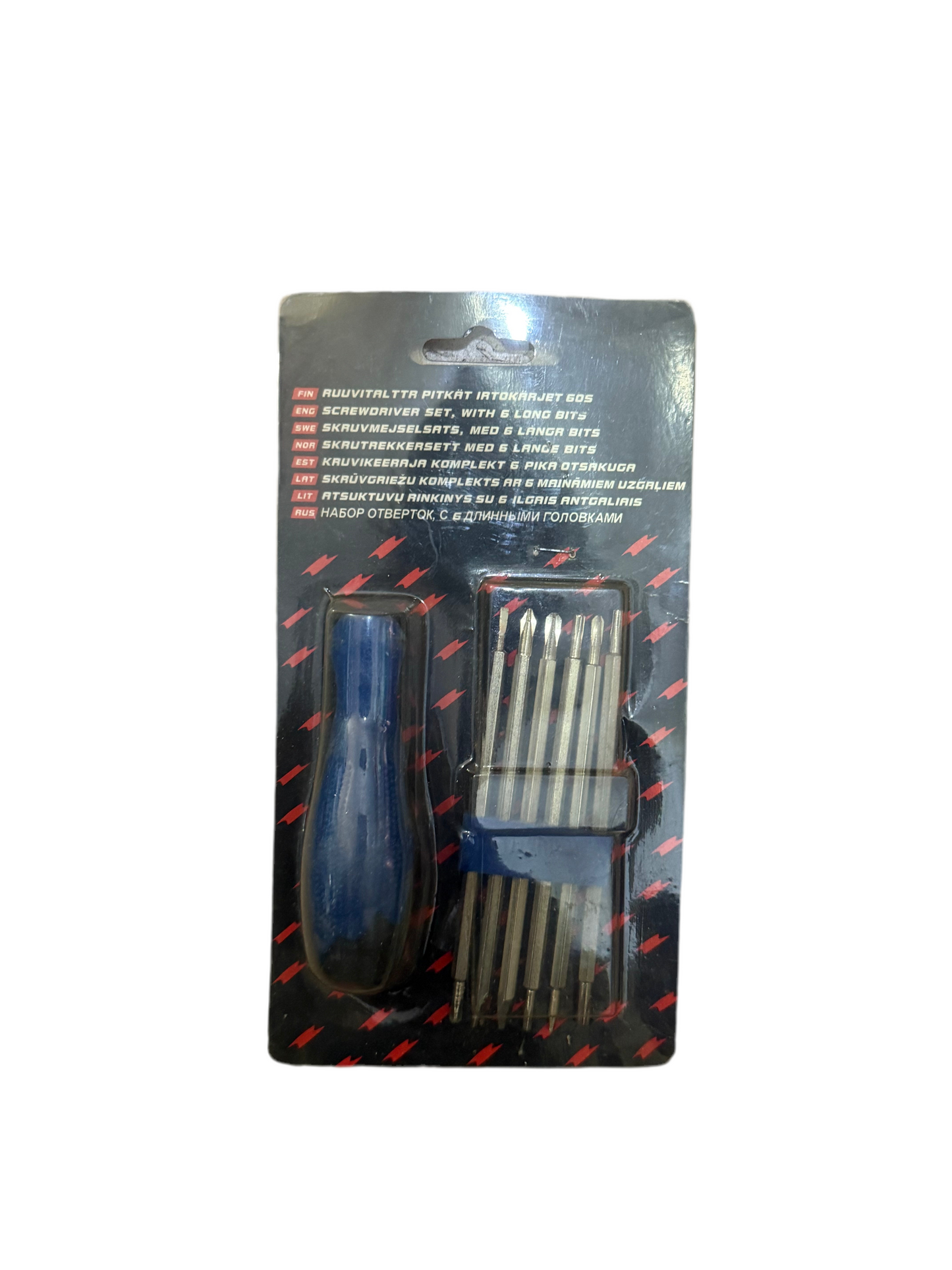 JEU DE TOURNEVIS AVEC 6 EMBOUTS LONGS