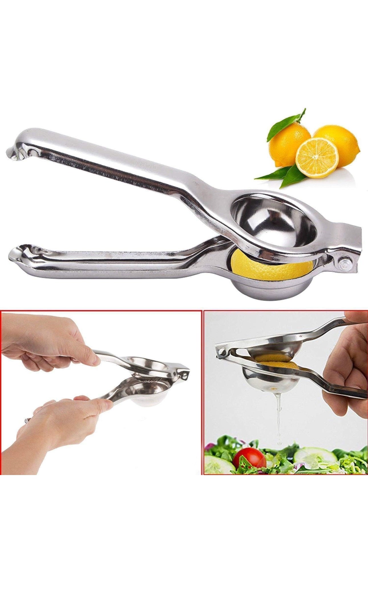 Presse-citron en acier inoxydable