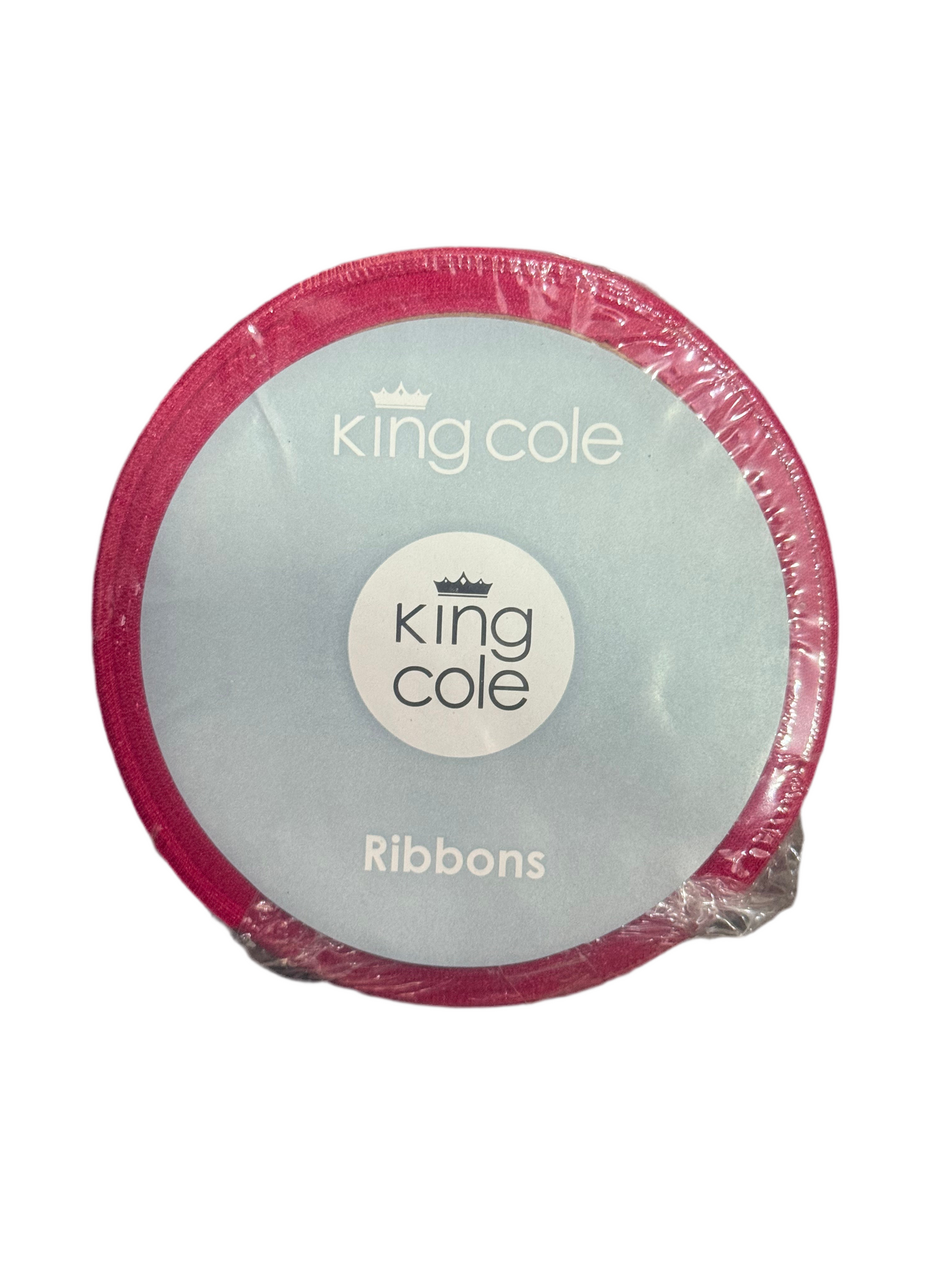KING COLE SATIN RIBBON DOUBLE SIDED 10MM SHOCKING PINK