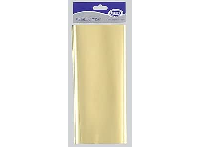 Gold County Metallic Wrap 4 sheets 50cm x 75cm