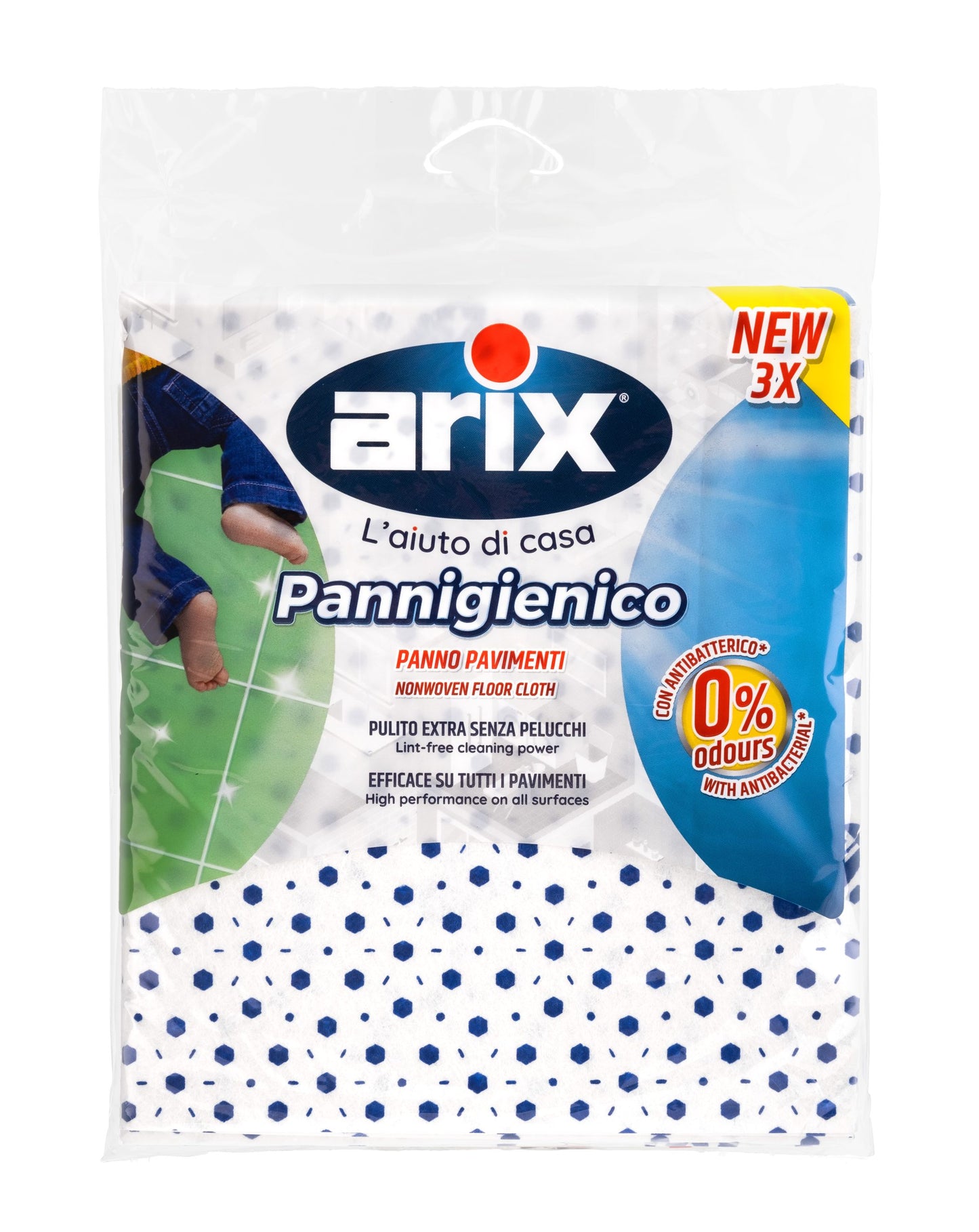 Chiffon de sol non tissé non pelucheux ARIX3pc