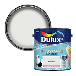 Peinture murale Dulux Easycare Salle de Bain Brume Blanche Satin, 2,5L