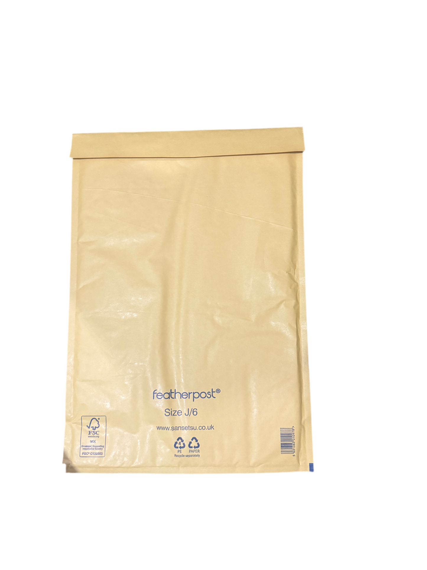 FEATHER POST GOLD BUBBLE ENVELOPE SIZE J/6