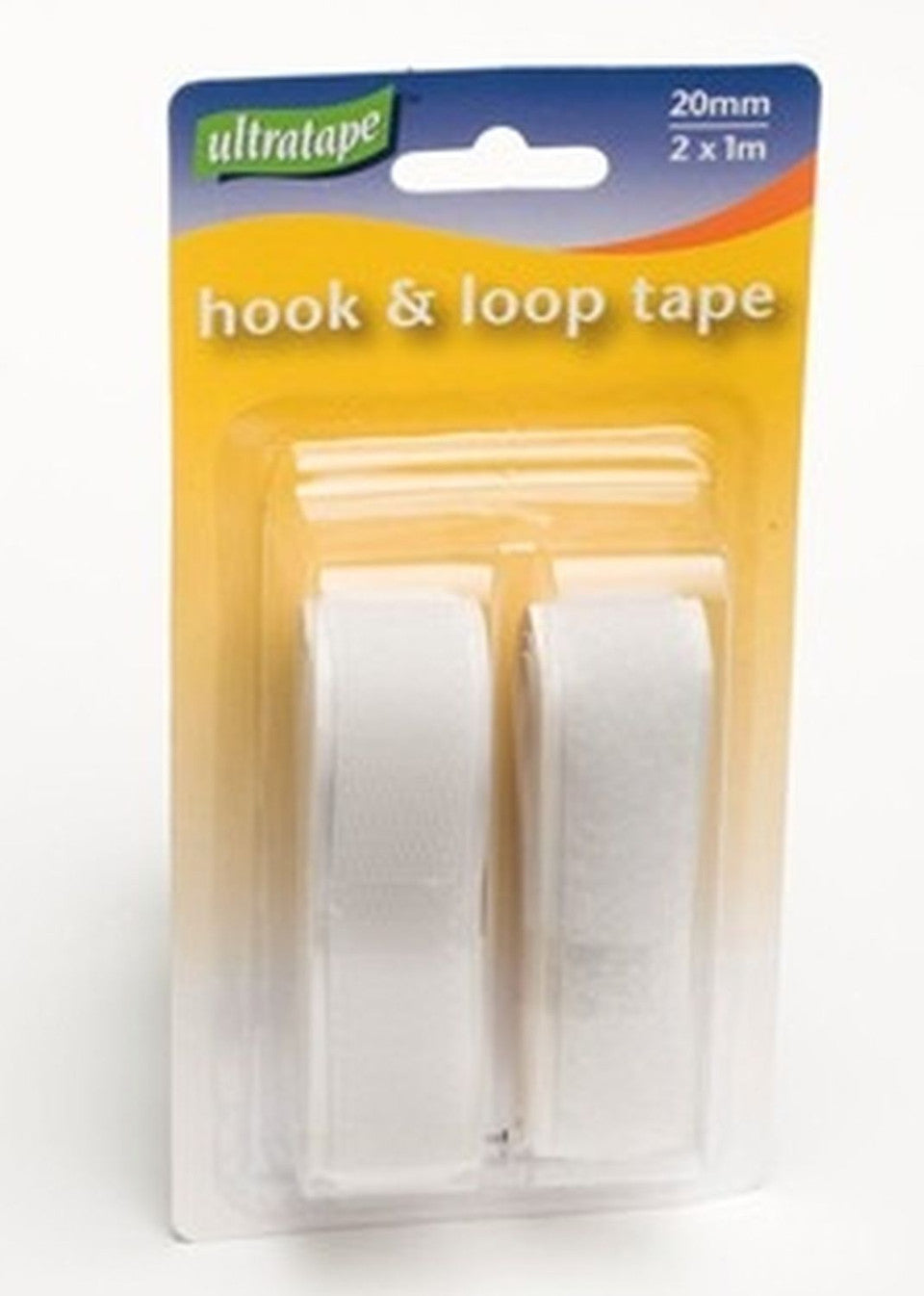ULTRATAPE H/LOOP 20MM x 2m WHITE EACH