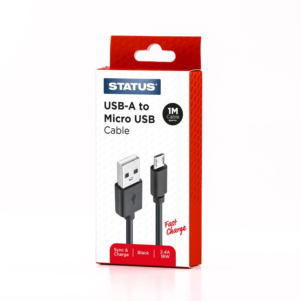 Câble de synchronisation et de charge USB A vers USB Micro Charge rapide 1 m