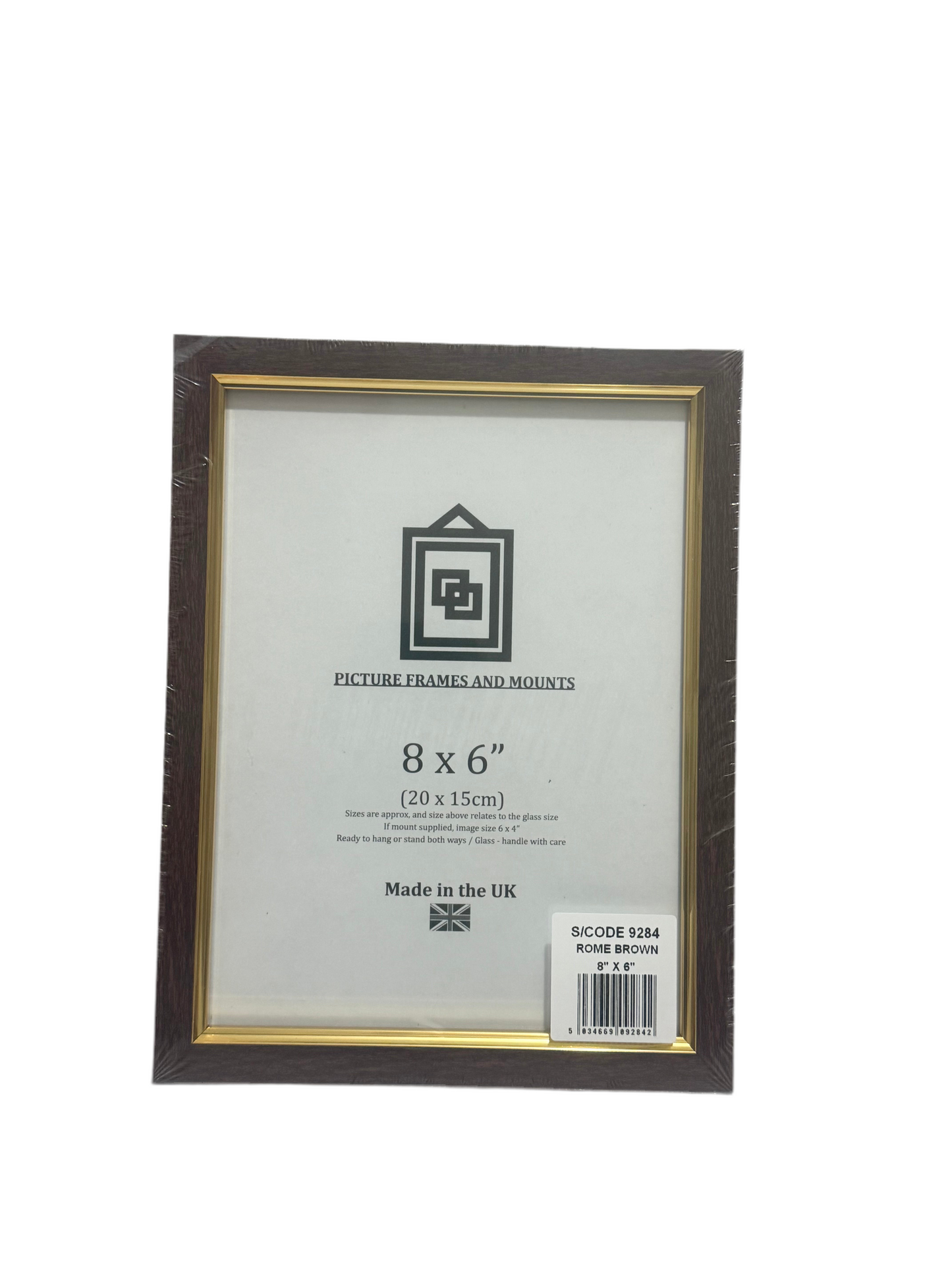 ROME BROWN 8x6” (20x15cm) PICTURE FRAME