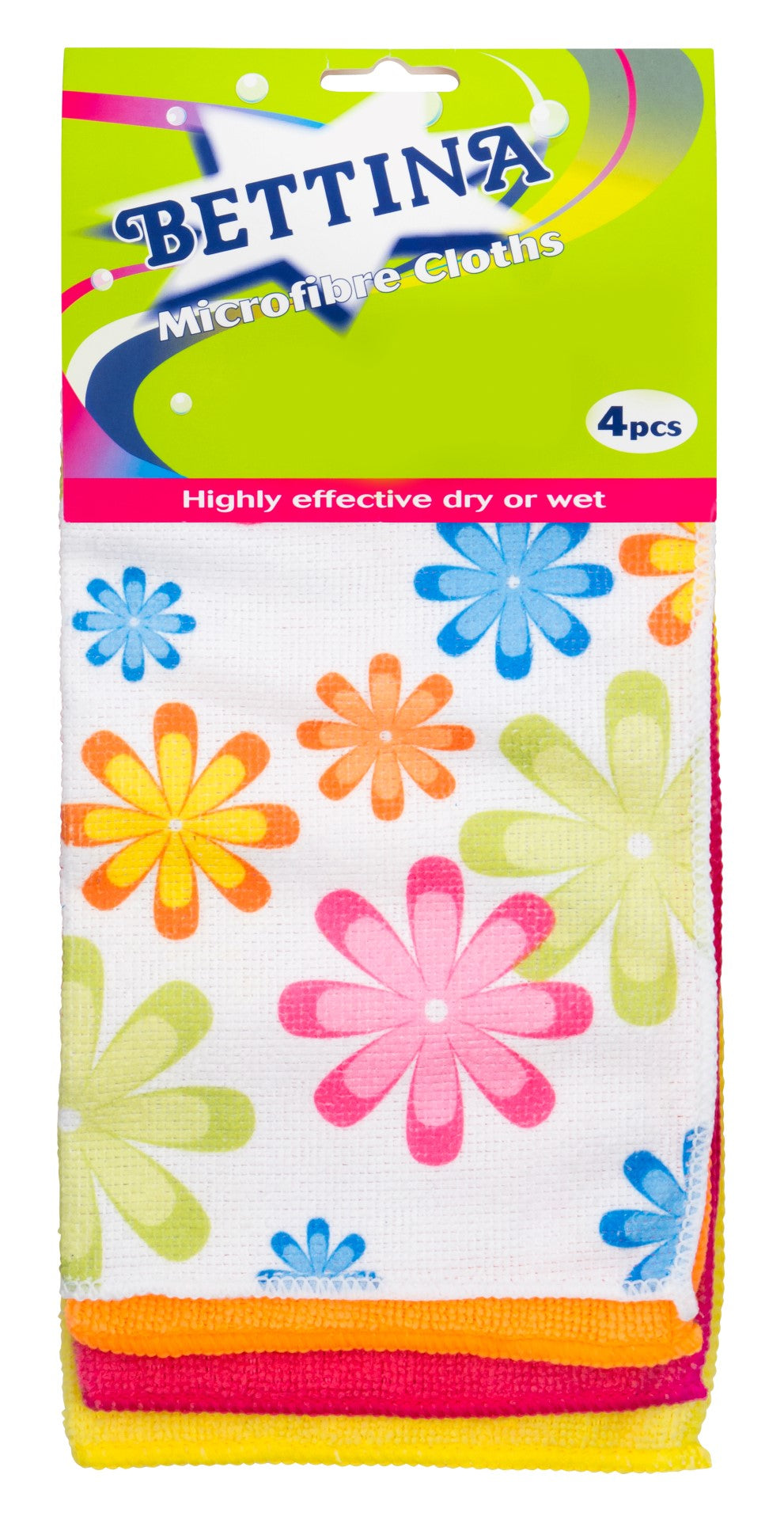 Lingettes microfibres Bettina (lot de 4)