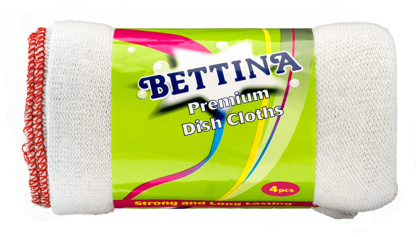 Bettina Lot de 4 torchons en coton de qualité supérieure