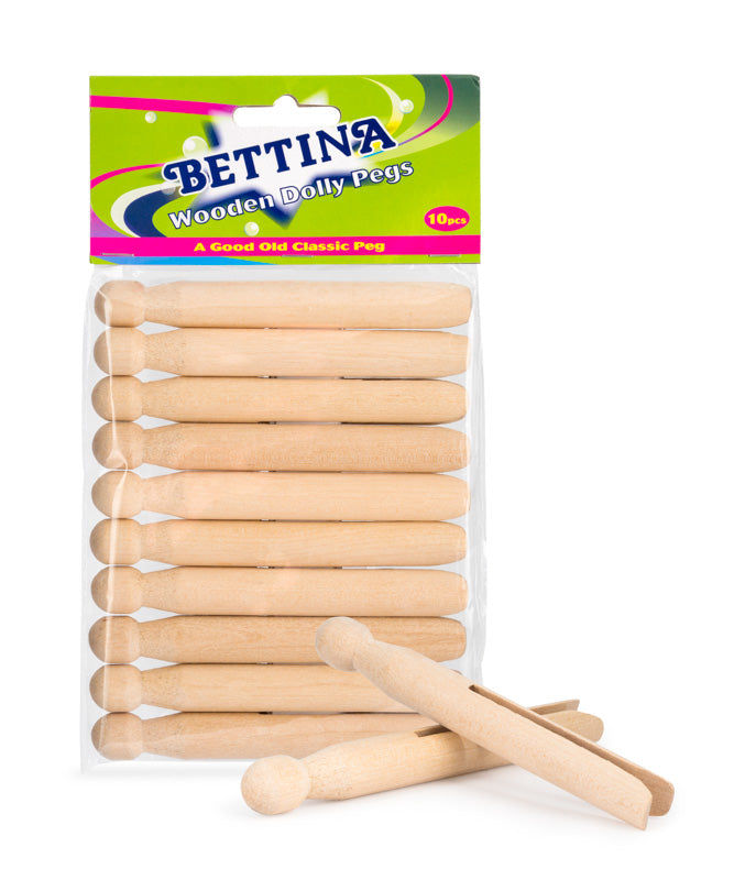 Bettina 10 pinces à linge en bois