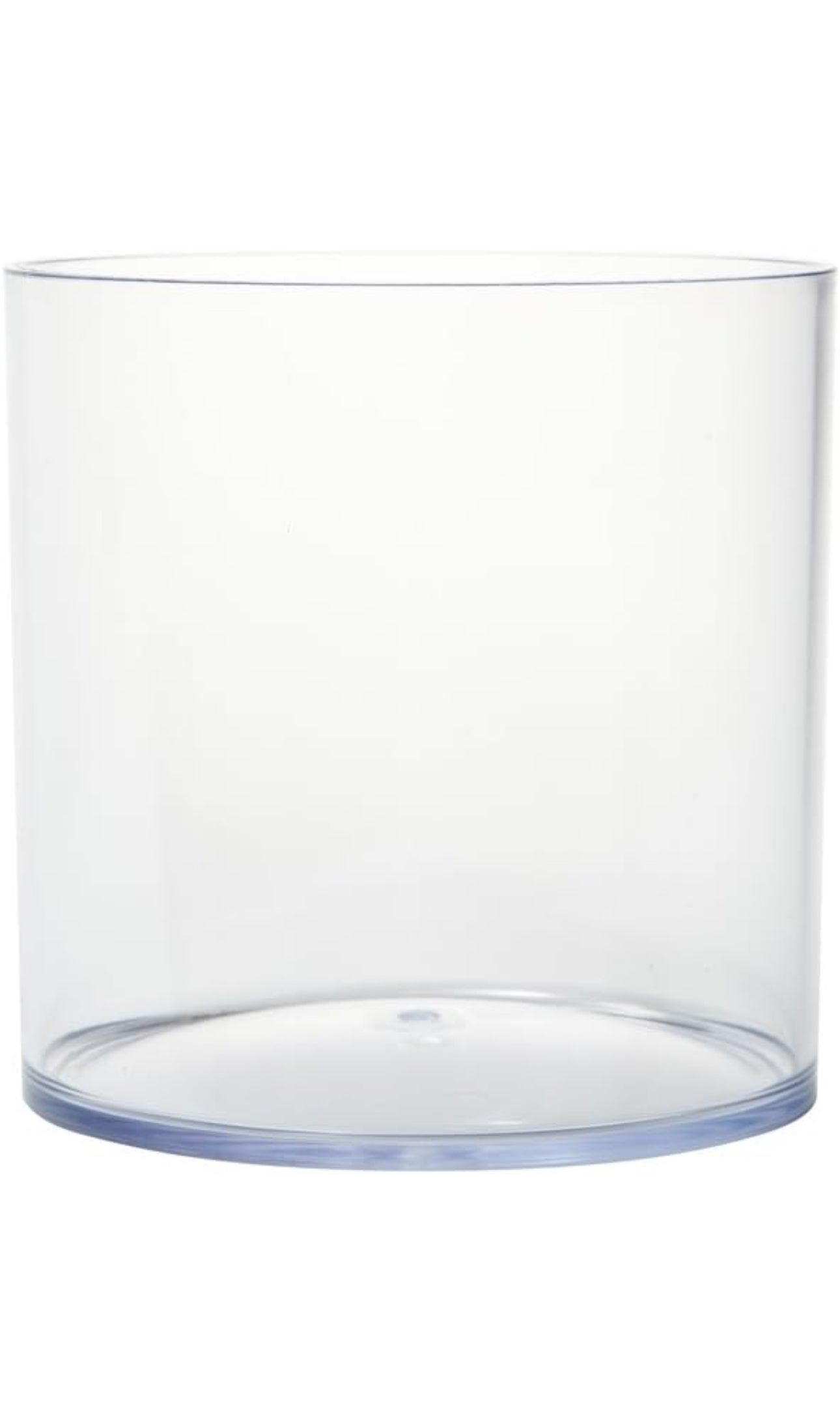 Round Clear Acrylic Vase