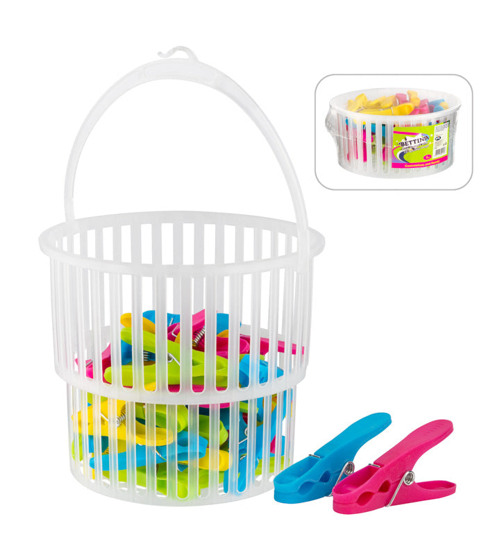 Panier à pinces à linge Bettina avec 36 pinces