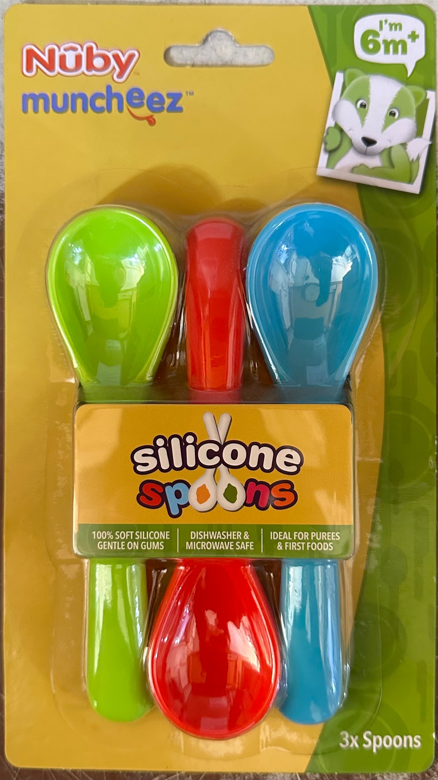 Cuillères en silicone pour bébé