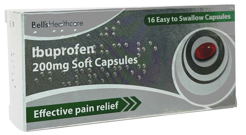 Bells Ibuprofène 200 mg Capsules Molles 16 gélules