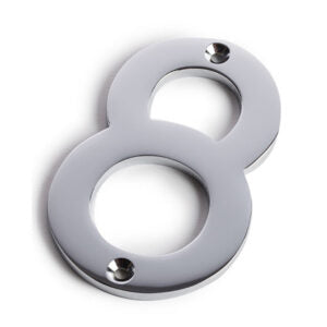No. 8, 75mm Numerals, Chromed Brass