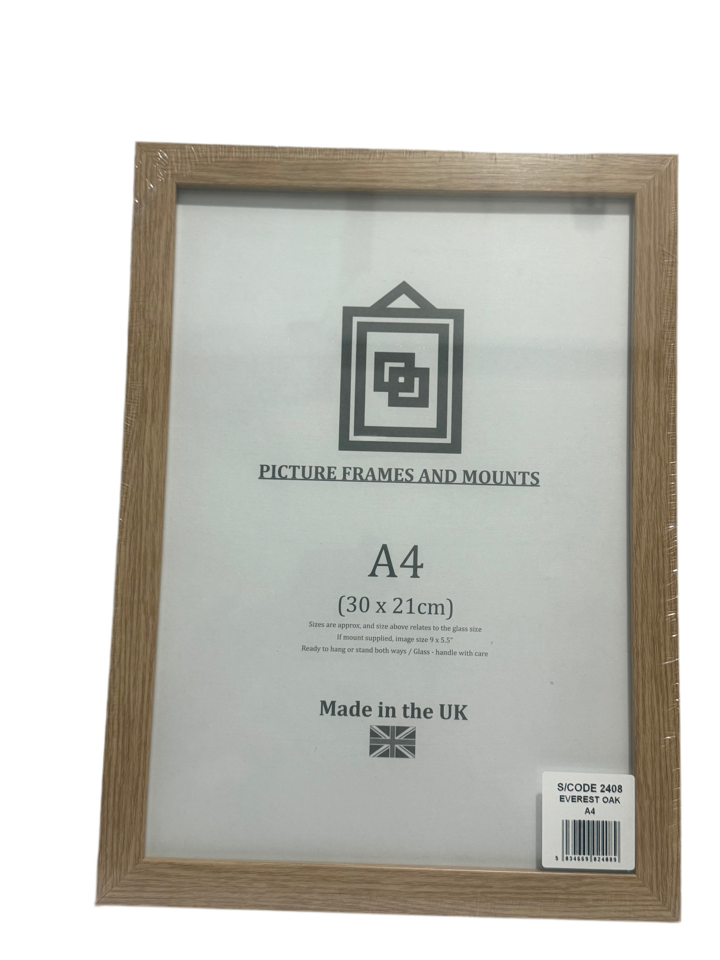 EVEREST OAK A4 30x21cm PICTURE FRAME