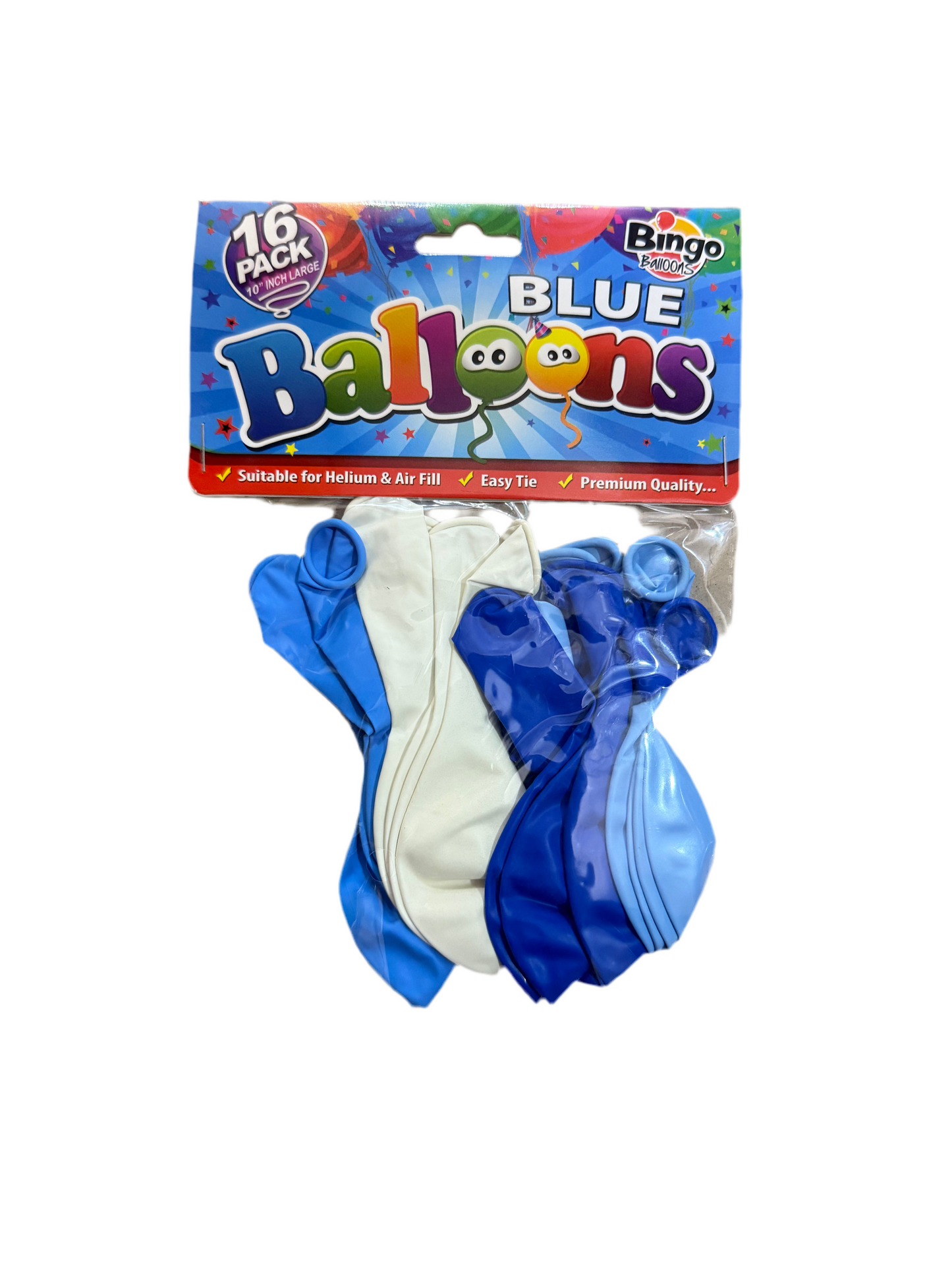 BINGO BLUE BALLOONS 16pack