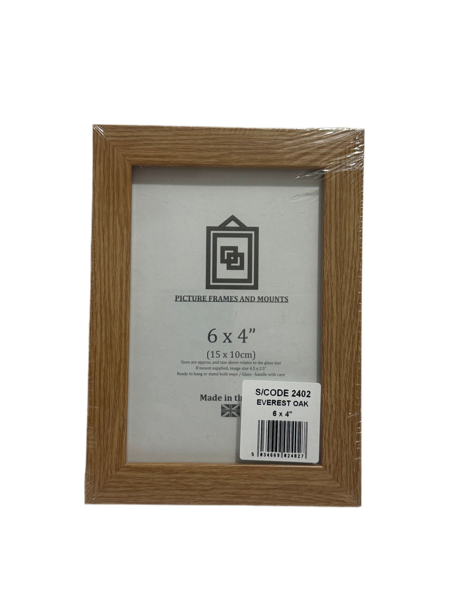EVEREST OAK 6x4” (15x10cm) PICTURE FRAME