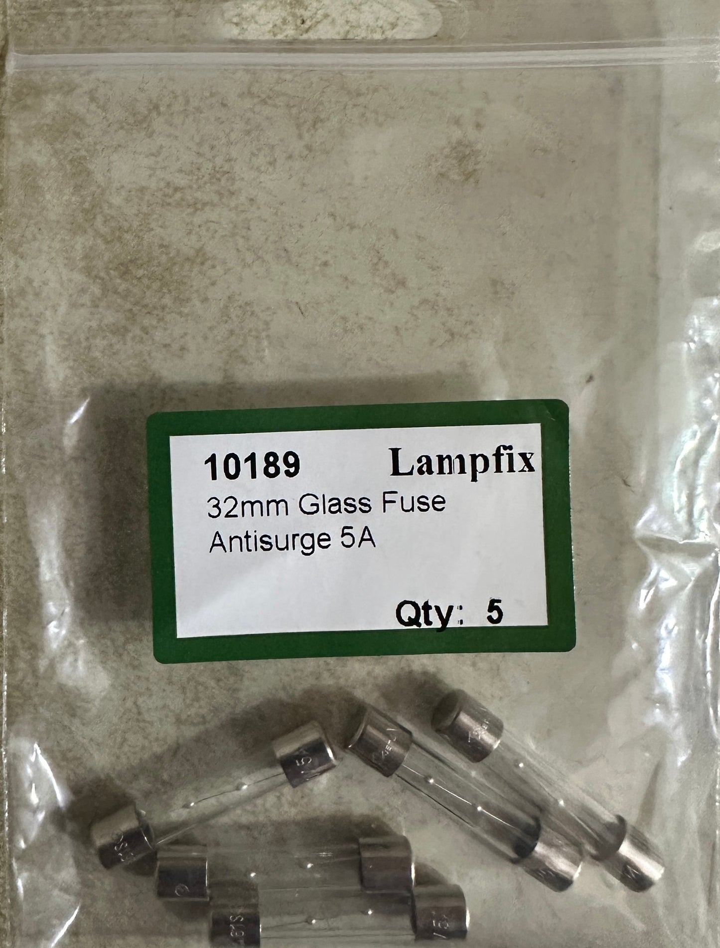 Fusible verre anti-surtension 32 mm 5A