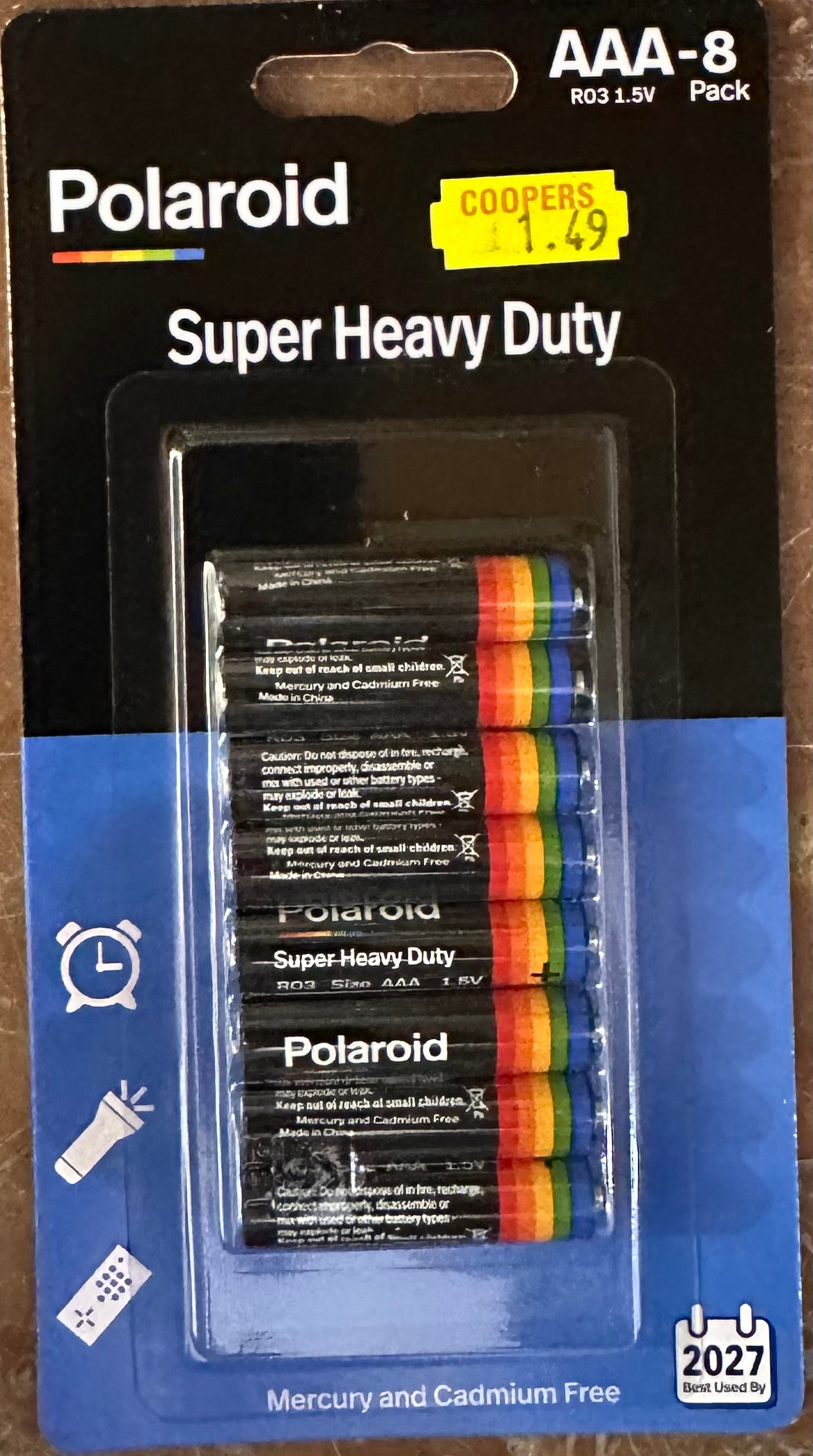Pile Polaroid Super Heavy Duty AAA-8