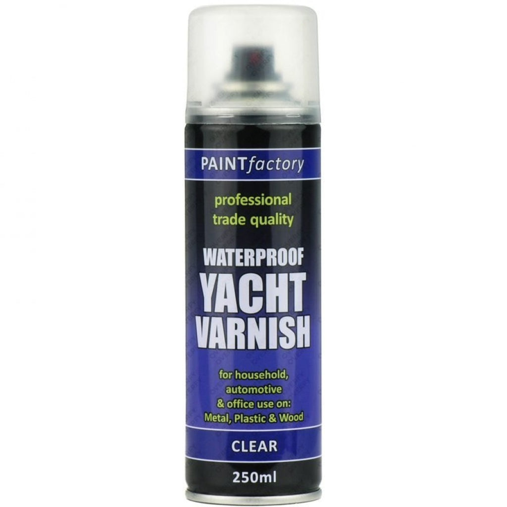 Clear Yacht Varnish Spray Paint All Purpose 250ml
