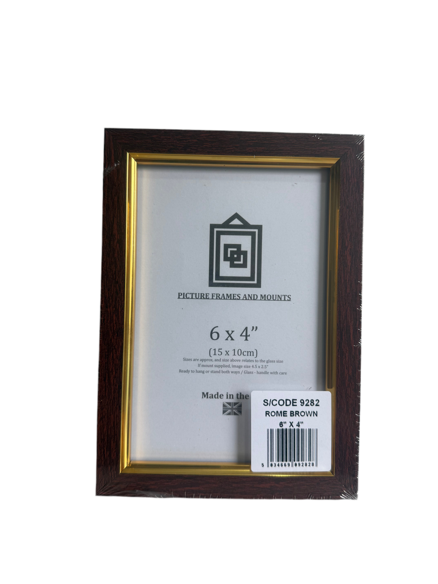 ROME BROWN 6x4” (15x10cm) PICTURE FRAME