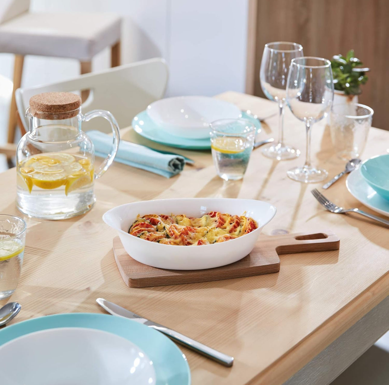 Luminarc - Smart Cuisine Carine Plat de cuisson ovale en verre 250°C 32 x 20 cm