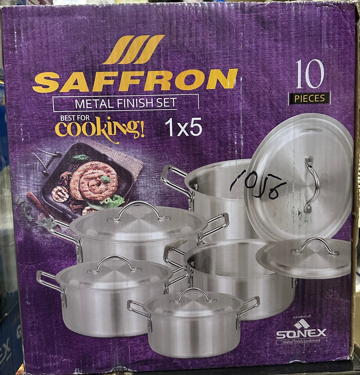 SERVICE DE CUISSON SAFFRON FINITION MÉTALLIQUE