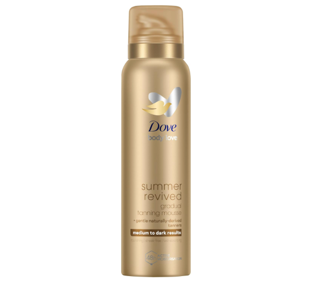 DoveDerma Spa Mousse Corps Été Revigoré Médium à Foncé 150ml
