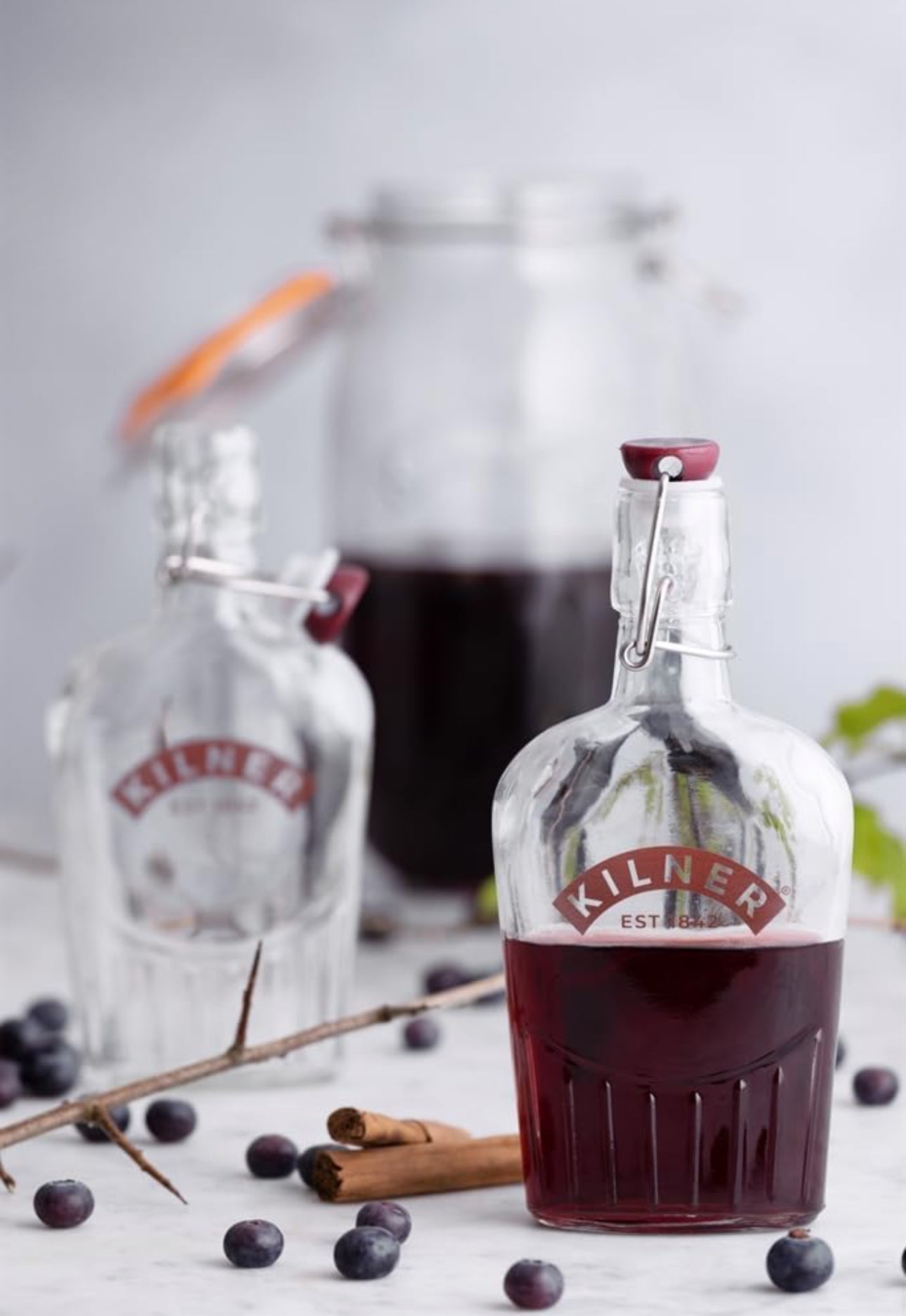 Kilner Clip Top Sloe Gin Bottles 0.3 Litre