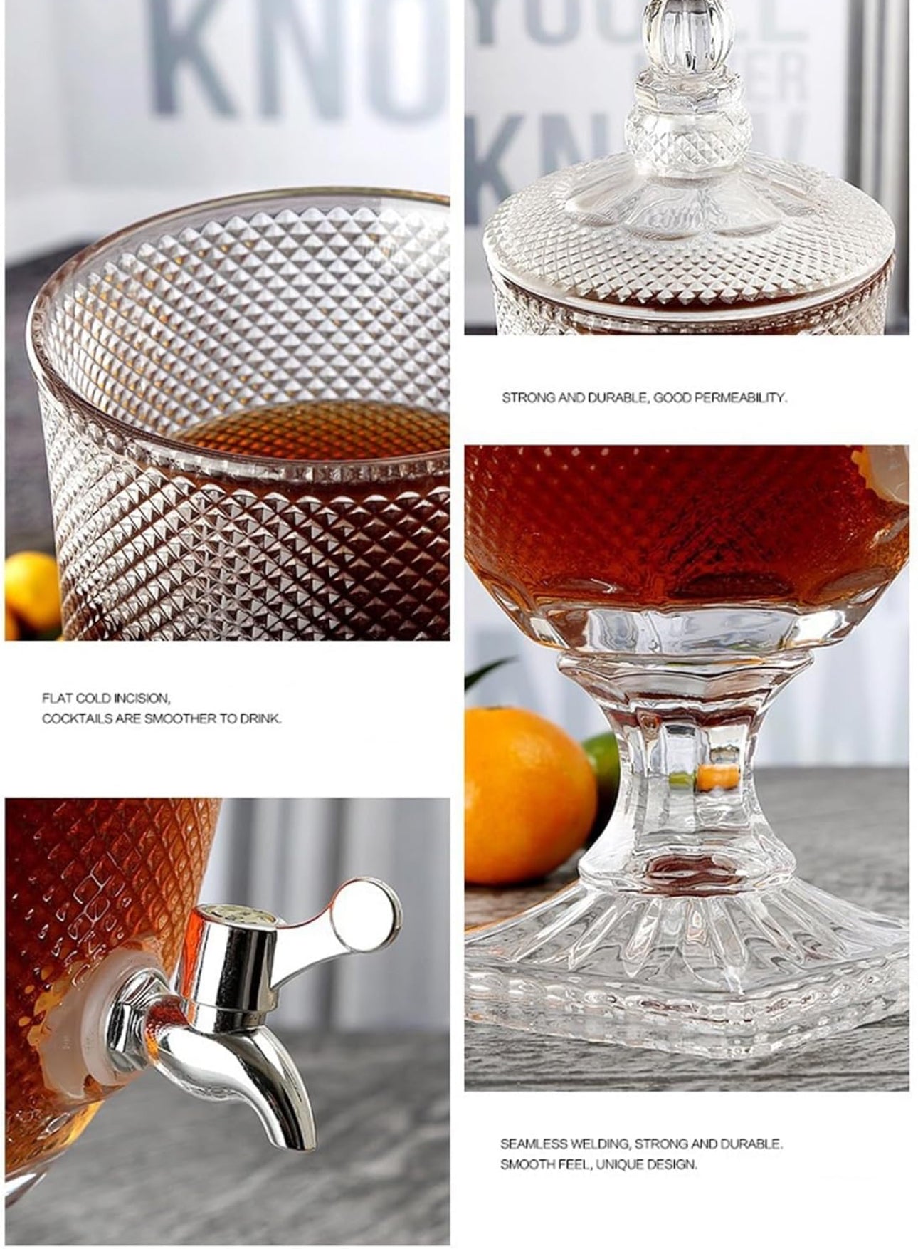 Distributeur de boissons glacées 2L, Verre