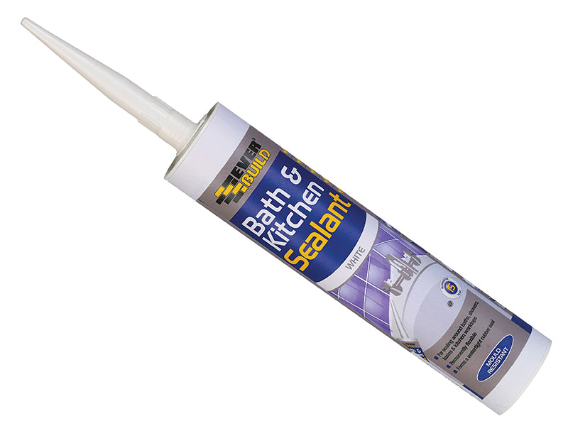 Everbuild JOINT D'ÉTANCHÉITÉ BAIN ET CUISINE BLANC 290 ML