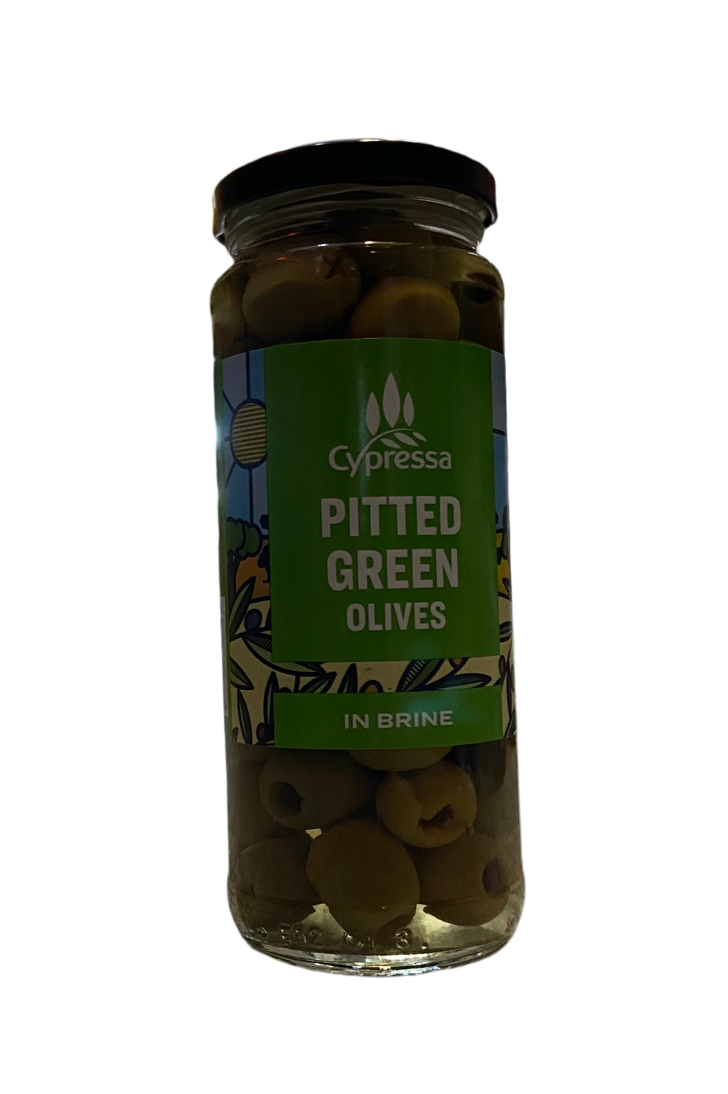 CYPRESSA PITTED GREEN OLIVES