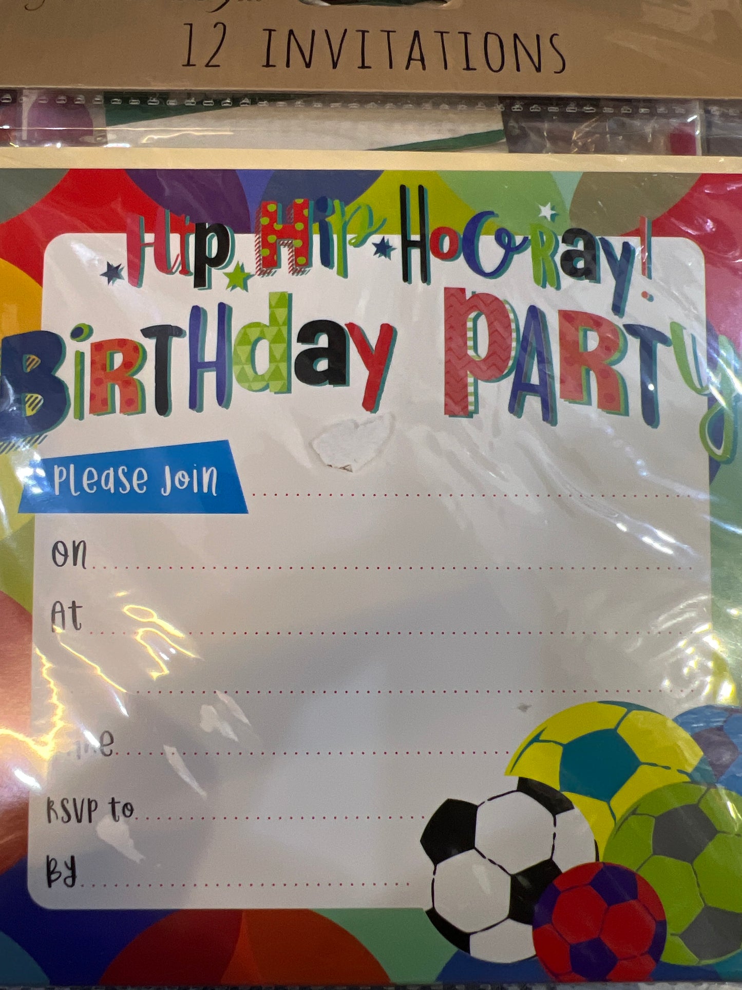 Birthday party invitation card 12