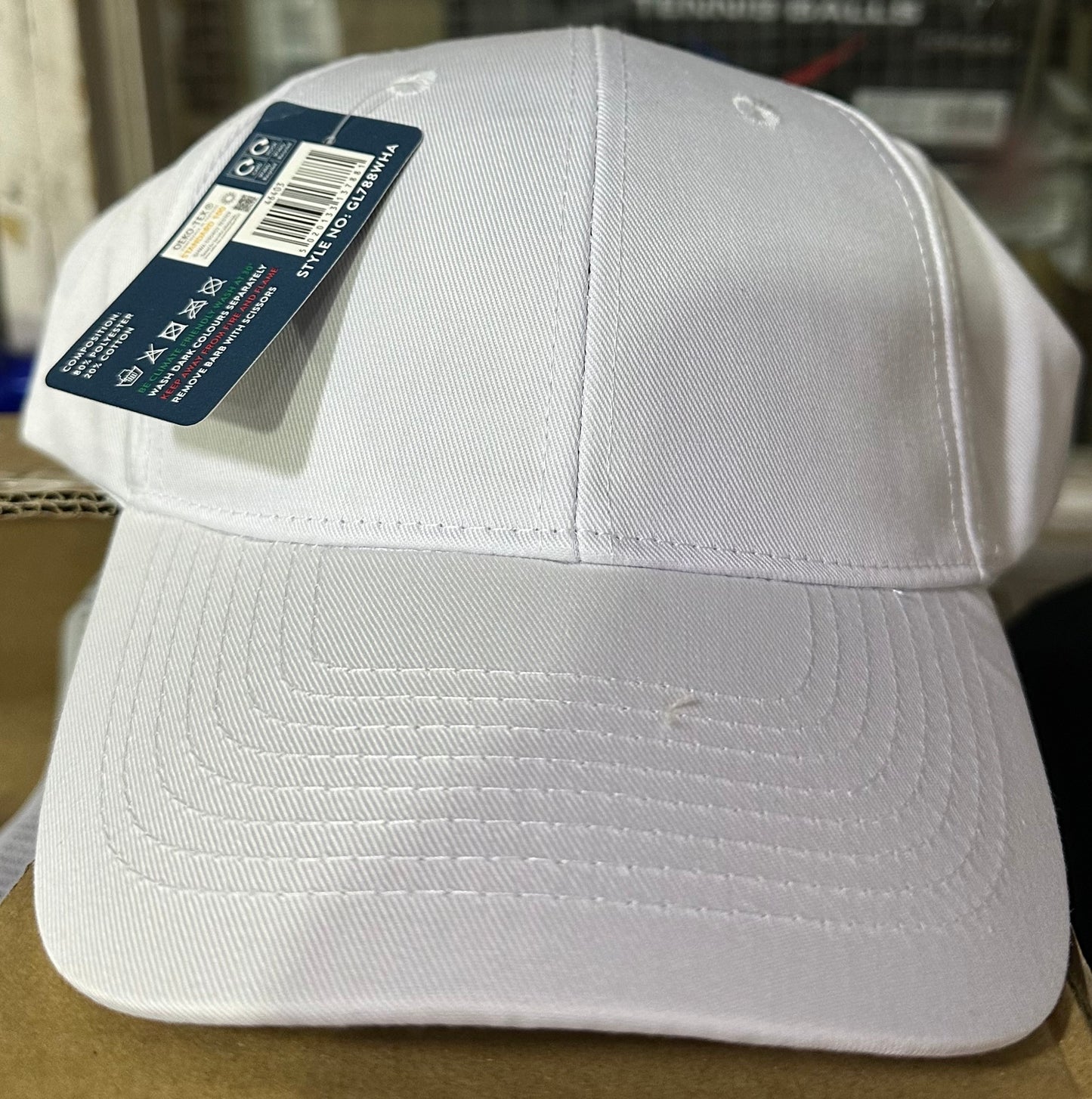 MENS BASEBALL CAP WHITE