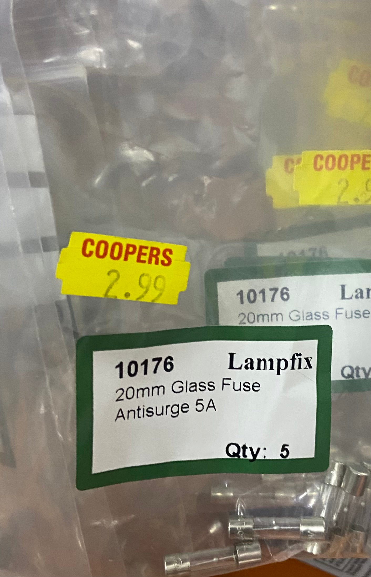 LAMPFIX 20mm GLASS FUSE ANYISURGE 5A