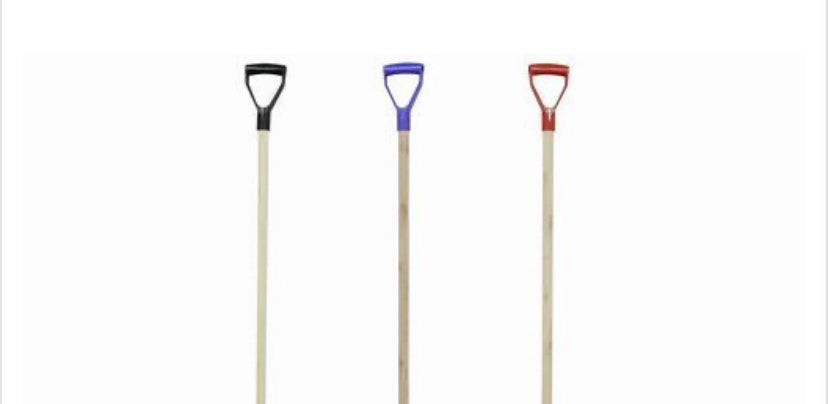 Manche en bois pour pelle à neige
